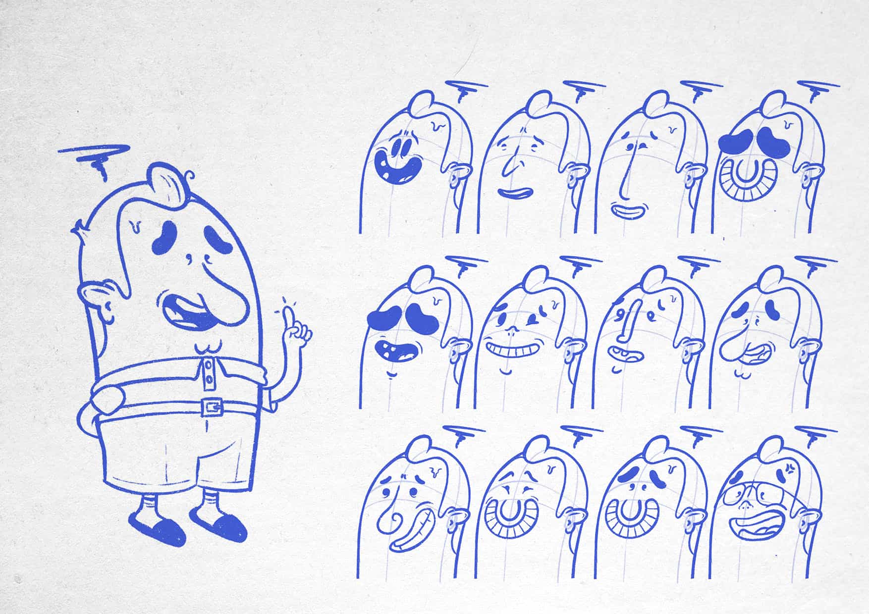 Test Aankoop Jos Character Design Process